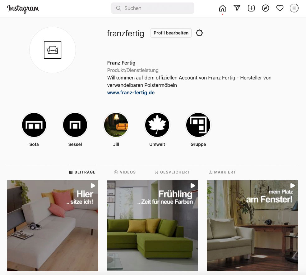 Instagram Beiträge